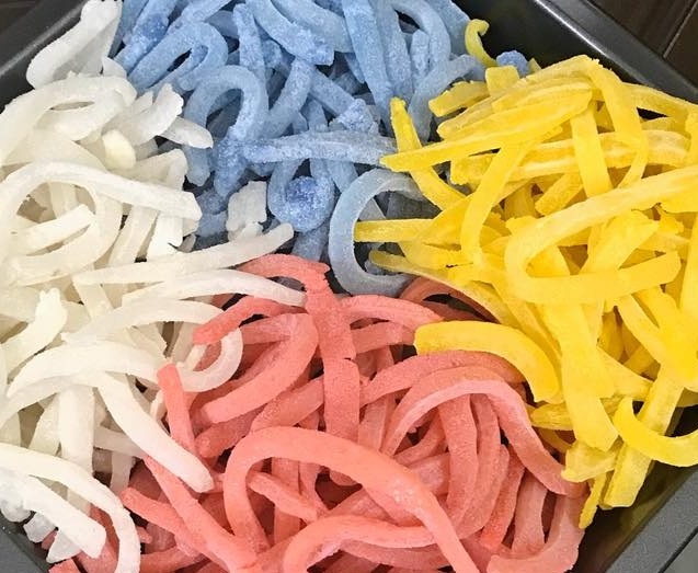 Colorful coconut jam Tet