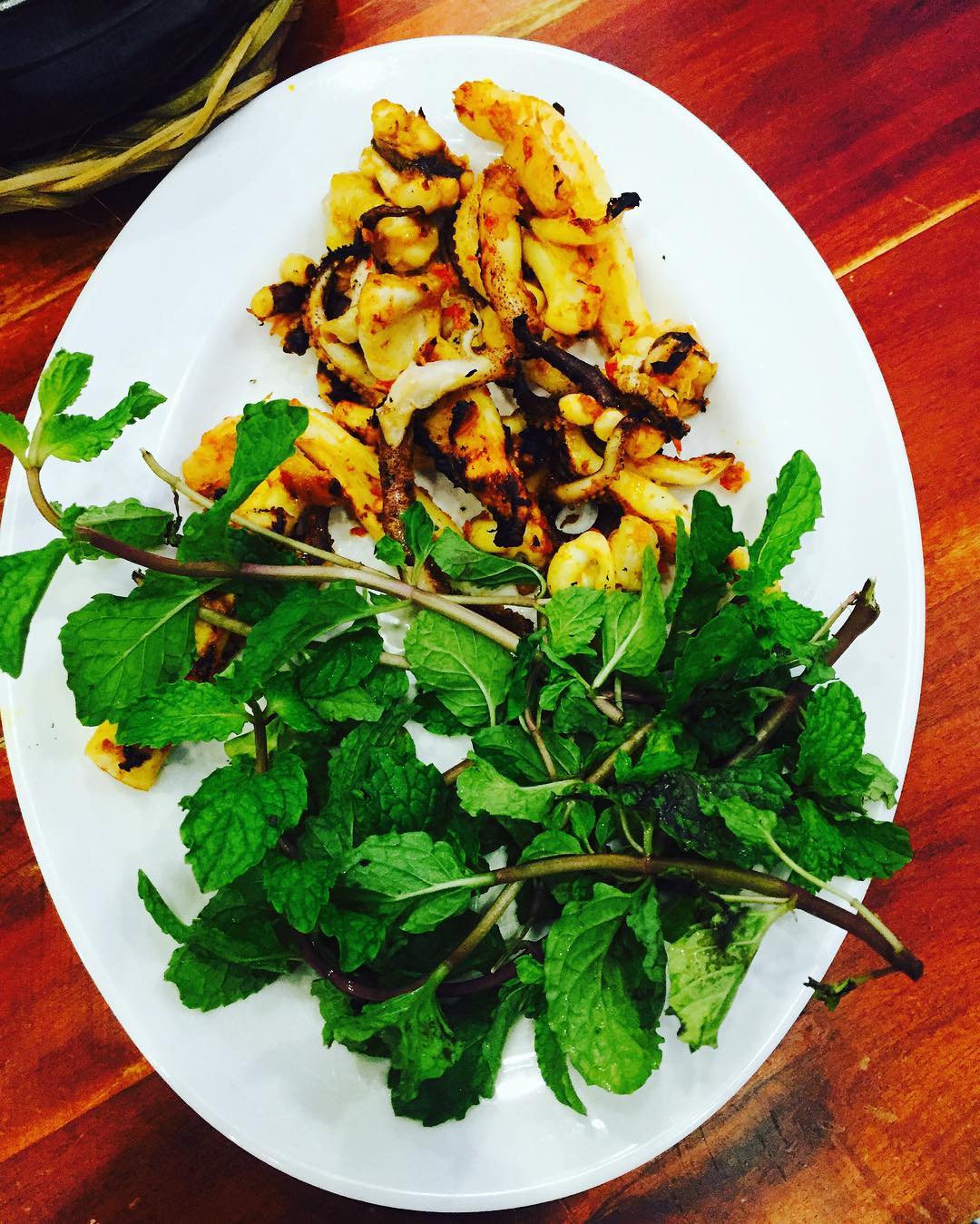 Mực nướng Sa tế cay