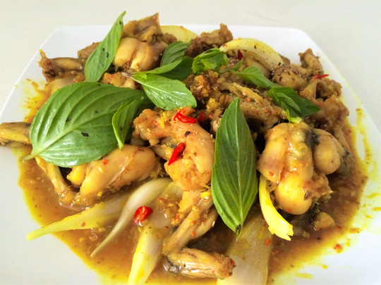 Ếch xào sả ớt