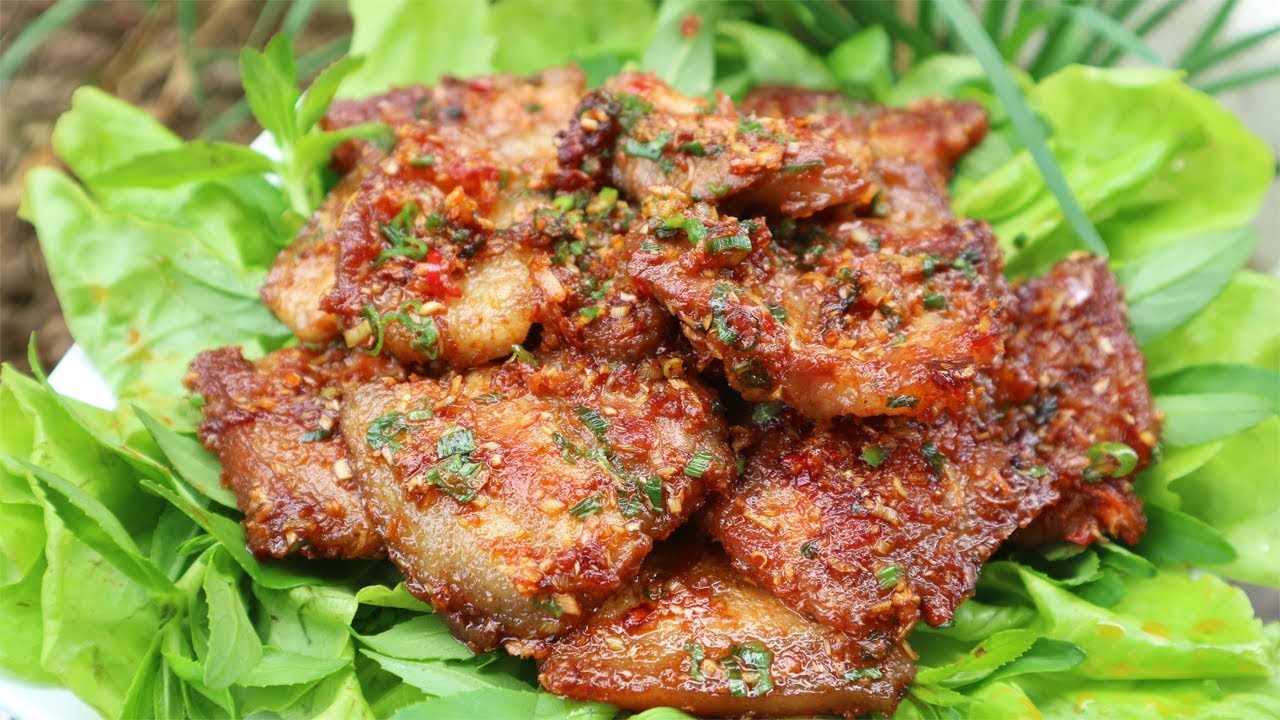 Thịt heo chiên sả