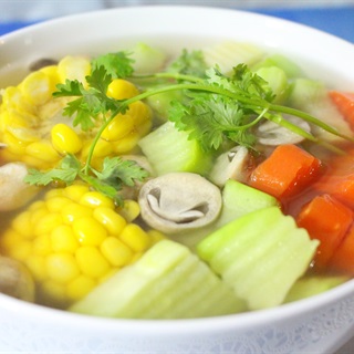 Canh rau củ chay