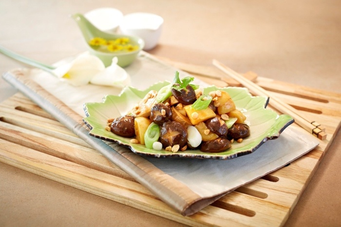 Khoai tây xào nấm