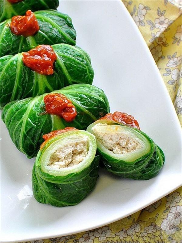 Rau cuộn đậu phụ