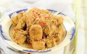 Đậu hũ chiên sả cay