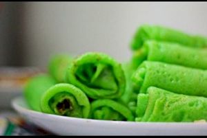 Bánh crepe lá dứa Thái Lan