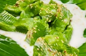 Bánh đúc lá dứa dân gian