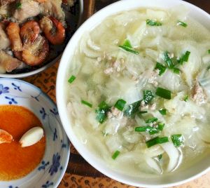 Canh cải thảo thịt bằm