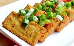Đậu hủ chiên nước mắm hành