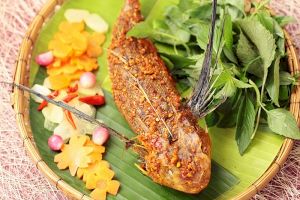 Cá tắc kè nướng muối ớt
