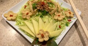 Gỏi xoay chay là miệng